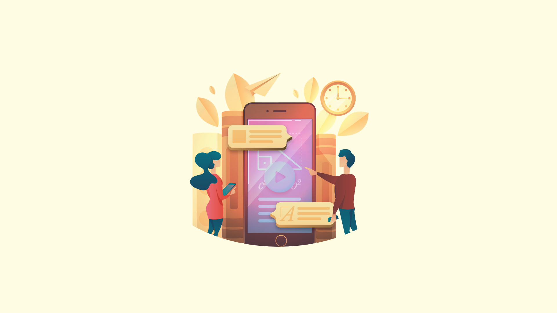 SMS and USSD Learning for Employees